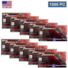 Black Nitrile Examination Gloves 5mil, Heavy Duty 1000 Pieces New (S M L XL)