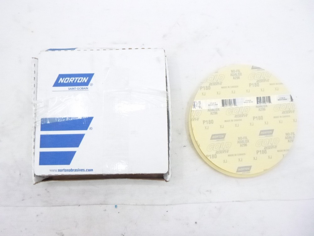 15 Pack Norton Hook & Loop Sanding Discs 9″ Dia P180 Grit 66261158171