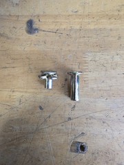 100 New Steel Pre-Bulbed Cross Nuts Zinc Yellow (Plus Nuts/ Threaded Inserts)
