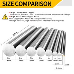 B18 White Copper Round Bar Rod Diameter 1mm~35mm Copper Nickel Zinc Alloy Rods
