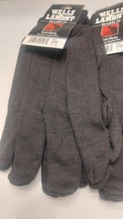 Lot of 6 Wells Lamont Large Brown Jersey Work Gloves Protective Knit Wrist