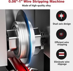 Hizmivos Manual Wire Stripping Machine Gauge 0.06-1 Black