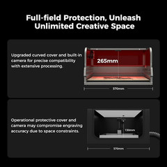 Creality Falcon2 Pro 40W Laser Engraver,High-Precision Cutter for Wood and Metal