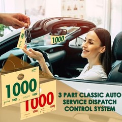 1000 Automotive Service Dispatch Mirror Hang Tags Numbered Series RL78