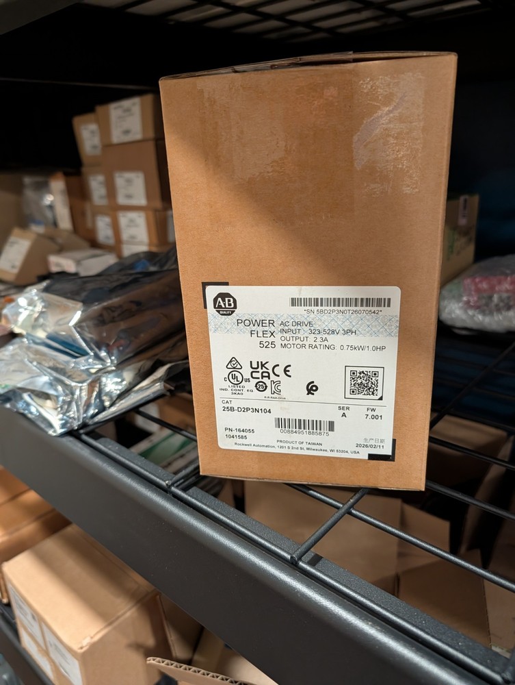 2026 See Date Pic – FNFS 25B-D2P3N104 AB PowerFlex 525 0.75kW 480V 1Hp AC Drive