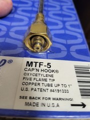 Uniweld MTF-5 Cap’n Hook 5 Flame Tip