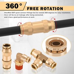 Brass DOT Air Fittings Set – 136 Pcs Assortment