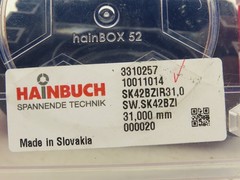 Hainbuch SK42BZIR31 Clamping Head Serrated Bore 31mm x 47mm OAL Chuck Type H