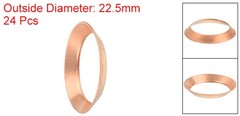 24PCS Copper Flare Gasket, 3/4″ Tube Size, Suitable for 19.05mm Copper Pipe