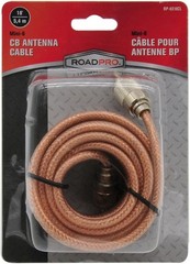 18FT Braided Coax Cable with PL-259 Connectors – Ideal for CB Radio Performance