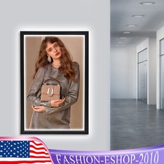 24×36″ / 18×24″ LED Backlit Movie Poster Art Picture Frame Light Box Wall Mount