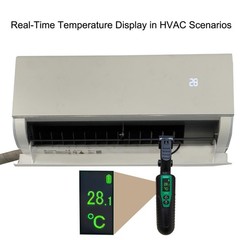 High Precision Clamp-On Thermometer – -58°F to 302°F for Refrigeration Experts