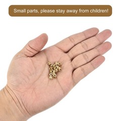 M3 x 4mm(L) x 5mm(OD) Female Thread Brass Knurled Threaded Insert, 120Pcs