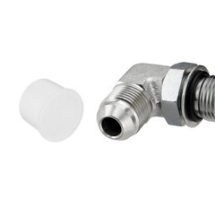 10 Pack 90 Degree Elbow Hydraulic Hose Fittings: 1/2″ JIC 37° Male x #8 SAE/ORB