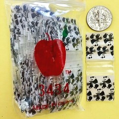 3434 MINI ZIP DESIG BAGS 3/4″ X 3/4″ / 10 DSN PREMIX 1000PCS 2.5MIL READ DETAILS