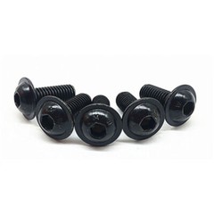 M3 M4 M5 M6 M8 M10 Black Steel Hex Socket Bolt Button Flanged Washer Head Screws