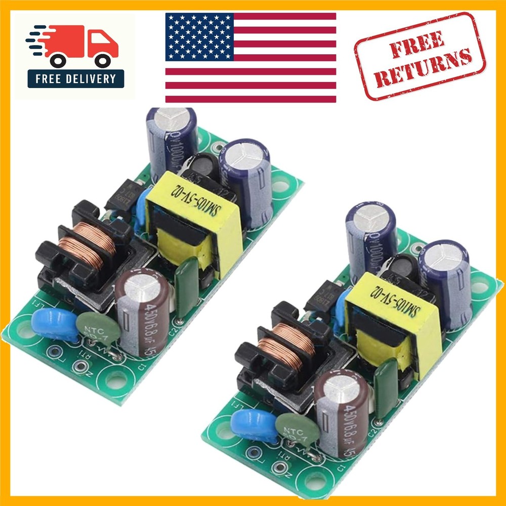 2pcs AC-DC 220V to 12V Isolated Power Supply Modules – High Efficiency & Safe