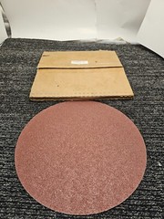 (QTY 10) Benchmark Abrasives No Hole 12″ Sanding Discs Adhesive Back 40 Grit