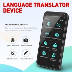 Z6 Language Translator Device, Two-Way offline Voice Interpreter