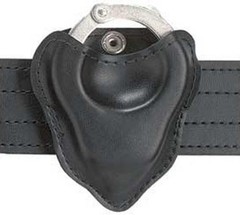 Bianchi 090 Cuff Case Open Top Faux Leather Black Duty Belt Slip Pocket