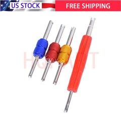 4PCS Dual Schrader Valve Core Remover Tool A/C HVAC Air Conditioning Tire Repair