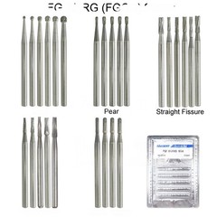 10-100Pcs Dental Carbide Burs for High Speed Handpiece Round Cone Bur Diamond FG