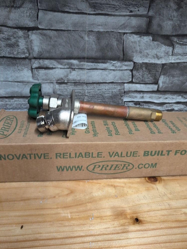 Prier C-434D06 6″ Anti-Siphon Wall Hydrant 1/2″ MPT 1/2″ SWT