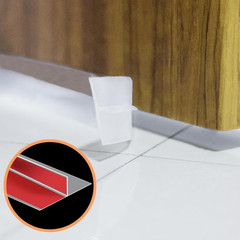 Orghtin T-Shaped Silicone Seal Strip, Clear Door Sealer Weather Stripping, 10Ft