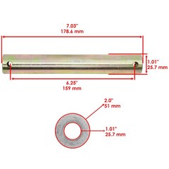 6730702 6730701 Undercarriage Keyed Pin Kits For Bobcat MT50 MT52 MT55 MT85