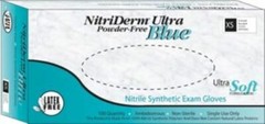 INNOVATIVE NITRIDERM® ULTRA BLUE NITRILE, LARGE, 100/BOX, 10 BOXES/CASE,1 CASE