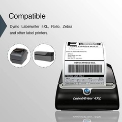 6 Rolls DYMO 4XL Direct Thermal Shipping Labels 4×6 1744907 Compatible 220/Roll