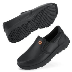 HISEA Men Non Slip Food Service Shoes Water Resistant Chef Health Care Work Shoe