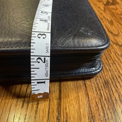 Franklin Covey Top Grain Cowhide Leather 7-Ring Zipper Planner Organizer