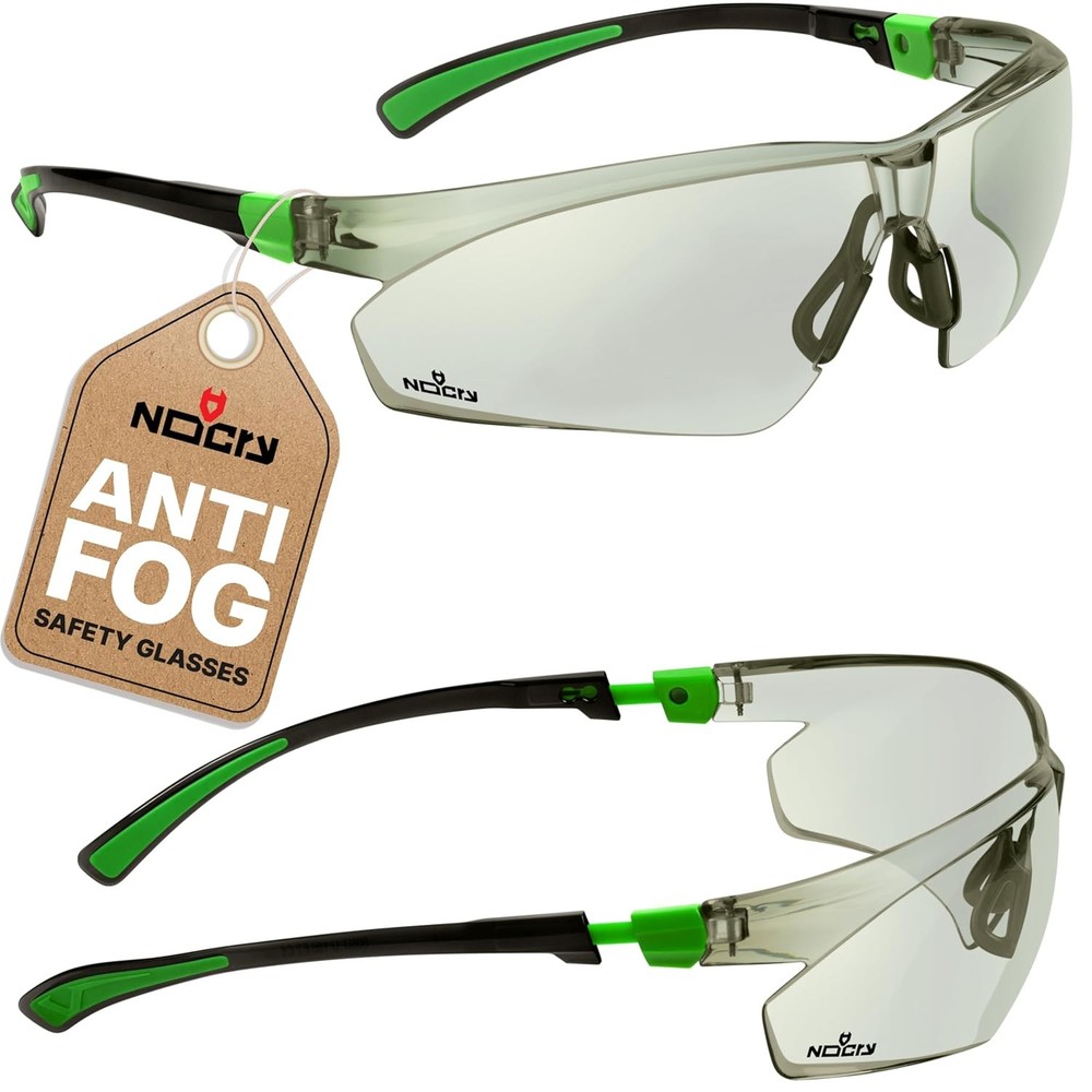 Anti Fog Safety Glasses Light Tint Scratch Resistant Protective Eyewear Men