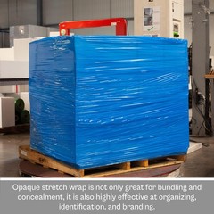 4 Rolls 18″x1000′ Cast Packing Stretch Film Shrink Hand Wrap (100 Ga) Dark Blue
