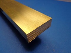 1/2″ x 1-1/2″ x 12″-Long 360 Brass Flat Bar — .500″ x 1.5″ 360 Brass MILL STOCK