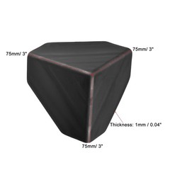 16Pack Corner Protector PP Plastic 3″ x 3″ x 3″ for Carton Black