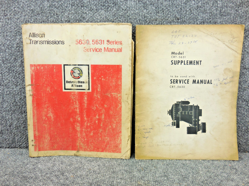 OEM Factory Allison Powershift CRT 5630 5631 Transmissions Service Repair Manual