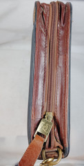 Franklin Covey Black PLANNER BINDER Calfskin Leather