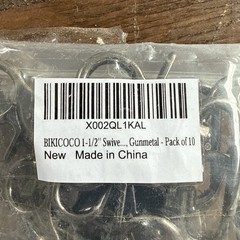10 Pack 1-1/2” Swivel Trigger Snap Hook Lobster Claw Clasp Spring Loaded
