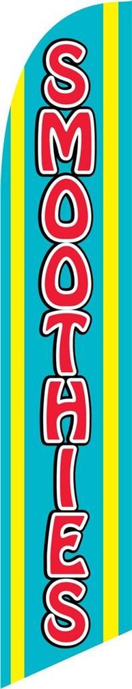 Smoothies 12ft Feather Banner Swooper Flag – FLAG ONLY