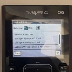 TI-Nspire CX CAS Graphing Calculator w/ Slide Cover & USB Cable Tested Works