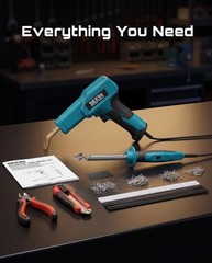 150W Professional Plastic Welder and Hot Stapler Repair Kit with 20PCS Rods
