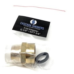G Thread (Metric BSPP) Female to NPT Male Adapter – Lead Free (3/8″ x 3/8″)