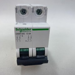 6X – Schneider Electric Acti 9 A9N61522 Breaker Miniature – C60H – 2 Poles – 2A