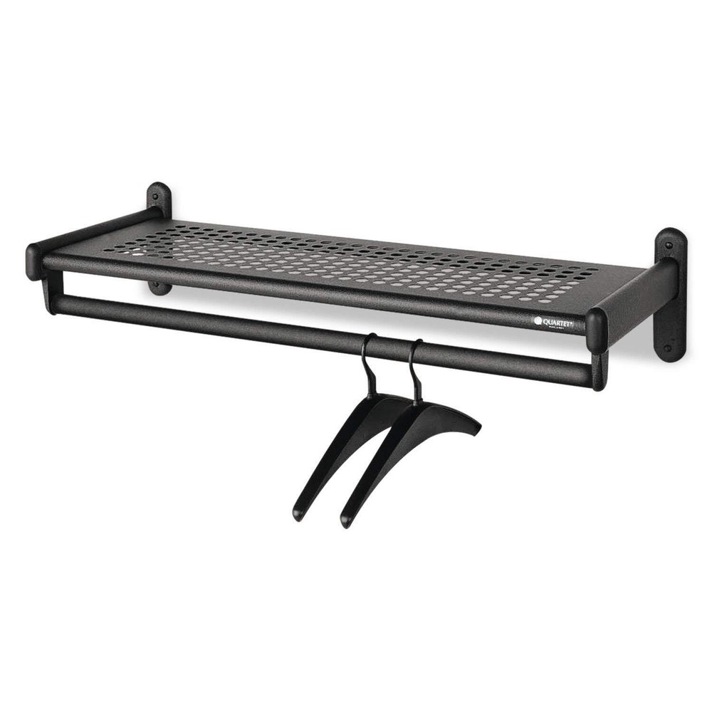 Quartet Metal Wall Shelf Rack Powder Coated Textured Steel 48w X 14.5d X 6h