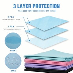 500pcs(4 Bags) 13″x18″ Blue Disposable Dental Bibs,Waterproof Resistant Napkin