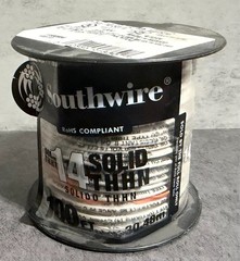 Southwire 100 ft. 14 White Solid CU THHN Wire Model 11580884