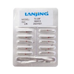Dental Diamond Burs FG TC-20F Needle Taper Shape Fine Grit High Speed