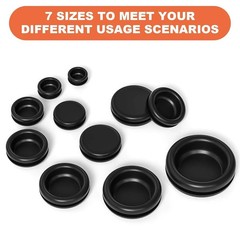280 Rubber Grommets Kit Hole Gaskets Assortment Wiring Car Auto Firewall 8 Sizes